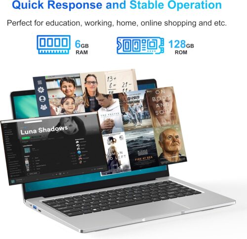 Dual-Core Cerelon N4000 Portable Laptop, 1366x768 IPS Display - Image 4